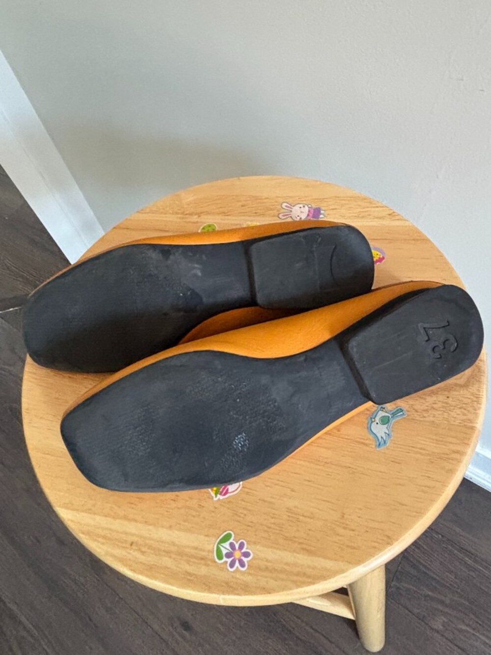 Orange Camper Leather Casi Myra Ballerinas 37 - Picture 4 of 6